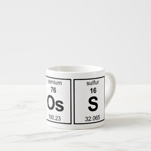 Periodieke BOs-tabel Espresso Kop (Voorkant rechts)