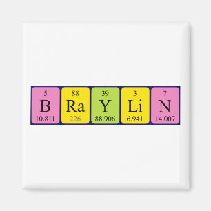 Periodieke braylin naam magnet