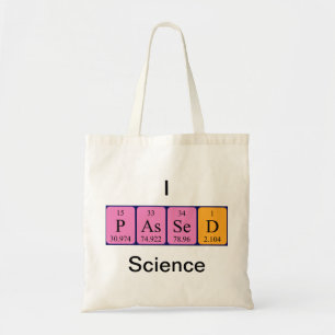 Periodieke canvas tas van de wetenschapsperiodieke