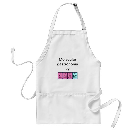 Periodieke Cassidy name apron Standaard Schort (Voorkant)