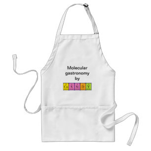 Periodieke Cassidy name apron Standaard Schort