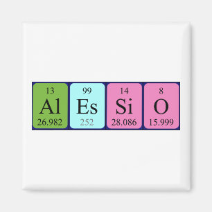 Periodieke de naammagneet van de Alessietlijst Magneet