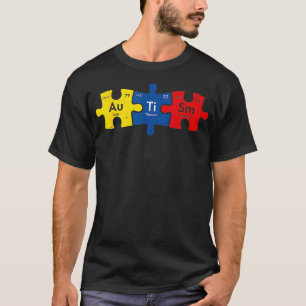 Periodieke Element Autisme Puzzle Autism Awareness T-shirt