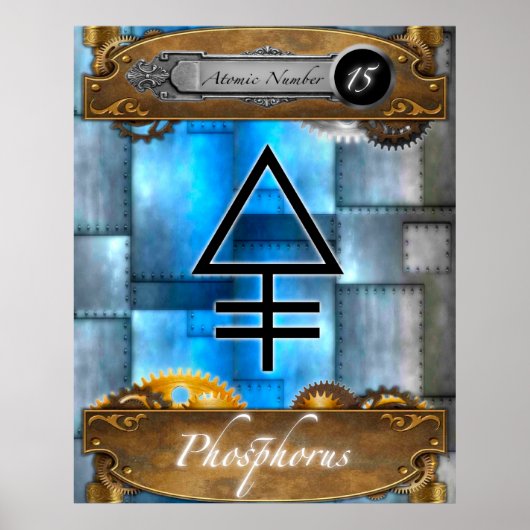 Periodieke Element Fosfor Atomic #15 Poster (Voorkant)