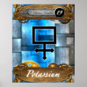 Periodieke Element Kalium atoom#19 Poster (Voorkant)
