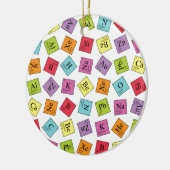 Periodieke elementen keramisch ornament (Links)