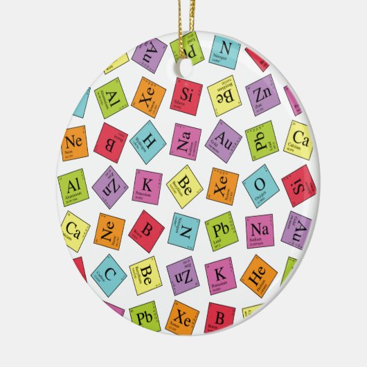 Periodieke elementen keramisch ornament (Links)