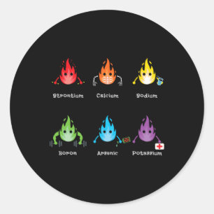 Periodieke Elementen Scheikunde Liefhebbers Wetens Ronde Sticker