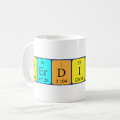 Periodieke ferdinand-mok koffiemok (Voorkant links)