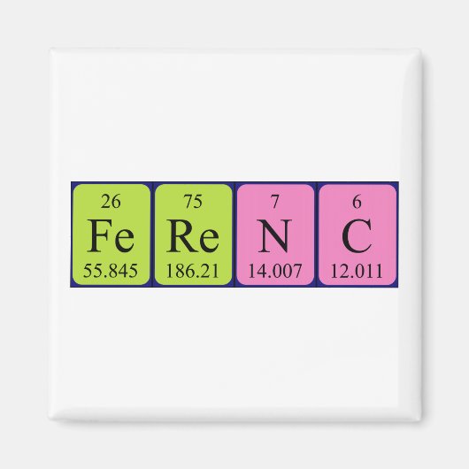 periodieke ferenc-naammagneet magneet (Voorkant)