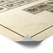 Periodieke GEWELDIGE tabel Poster (Hoek)