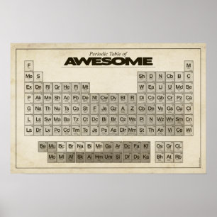 Periodieke GEWELDIGE tabel Poster
