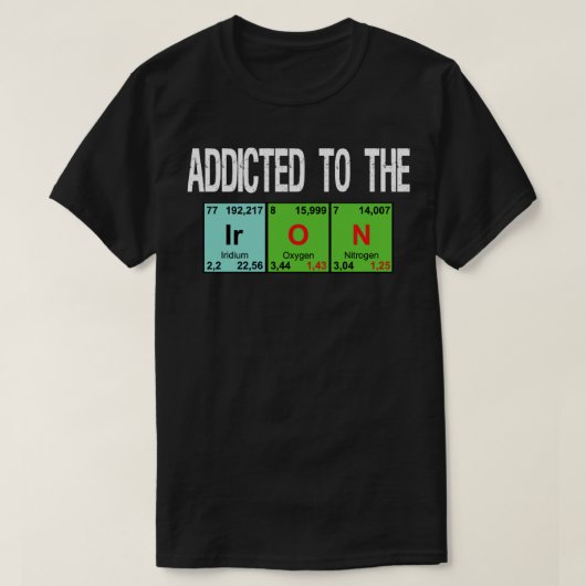 periodieke gym grappig t-shirt (Design voorkant)