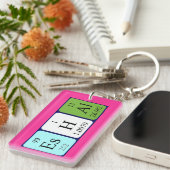 Periodieke het naamsleutelwoord van Eshal Sleutelhanger (Voorkant Rechts)