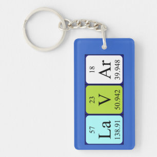 Periodieke het naamsleutelwoord van Lavar Sleutelhanger