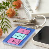 Periodieke het woordsleutelwoord van de Vun Sleutelhanger (Voorkant Rechts)