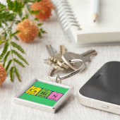 Periodieke kabelsleutelcode sleutelhanger (Zijkant)