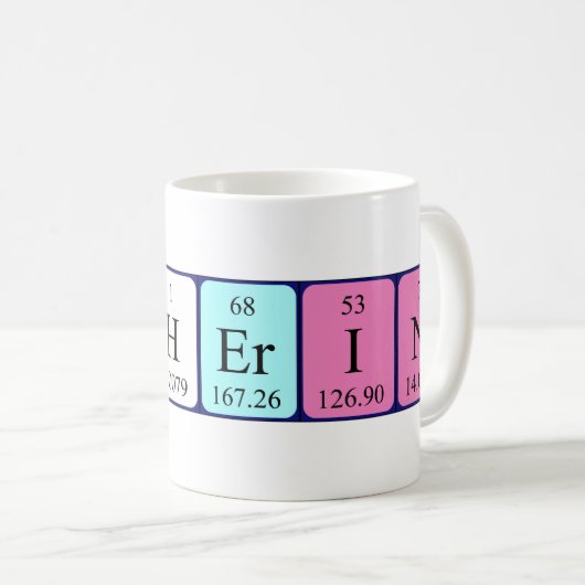 Periodieke Katherin naam mok (Voorkant rechts)