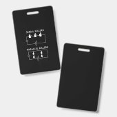 Periodieke Killers Parallel Killers Electricia Fun Badge (Voor- en achterkant)