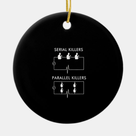 Periodieke Killers Parallel Killers Electricia Fun Keramisch Ornament (Voorkant)