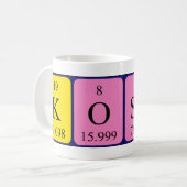 Periodieke Kosei-naam mok (Voorkant links)