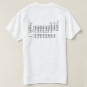 Periodieke Lijst van Elementen Achterzijde T-shirt