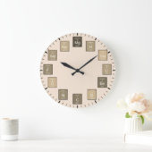 Periodieke Lijst van Elementen Beige Wetenschapper Grote Klok (Huis)