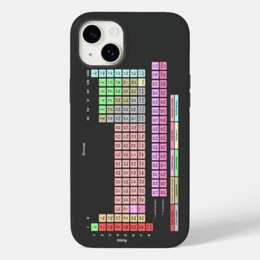 Periodieke Lijst van Elementen Case-Mate iPhone Case (Achterkant)