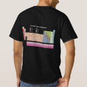 Periodieke Lijst van Elementen (donker) Mannen T-s T-shirt (Achterkant)