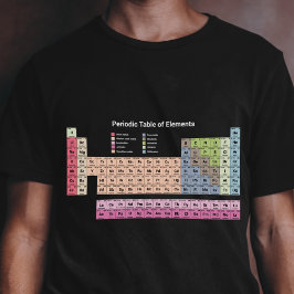 Periodieke Lijst van Elementen (donker) Mannen T-s T-shirt