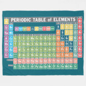 Periodieke Lijst van Elementen Fleece Deken (Voorkant (Horizontaal))