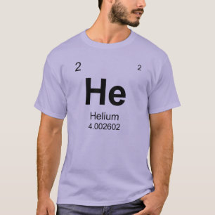 Periodieke Lijst van Elementen (Helium) T-shirt