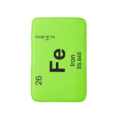 Periodieke Lijst van Elementen (IJzer) Badmat (Voorkant Verticaal)