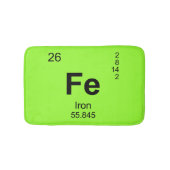 Periodieke Lijst van Elementen (IJzer) Badmat (Voorkant)