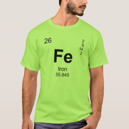 Periodieke Lijst van Elementen (IJzer) T-shirt