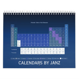 Periodieke Lijst van Elementen Kalender door Janz