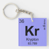 Periodieke Lijst van Elementen (Krypton) Sleutelhanger (voorkant)