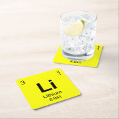 Periodieke Lijst van Elementen (Lithium) Kartonnen Onderzetters (Insitu)