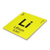 Periodieke Lijst van Elementen (Lithium) Tegeltje (Zijkant)