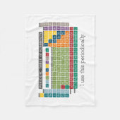 Periodieke Lijst van Elementen - Periodiek gebruik Fleece Deken (Voorkant)