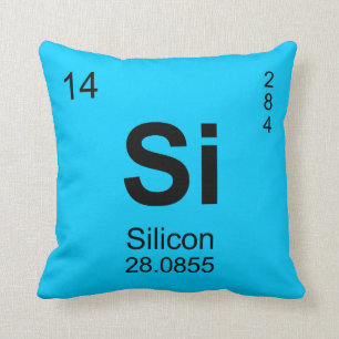 Periodieke Lijst van Elementen (Silicium) Kussen
