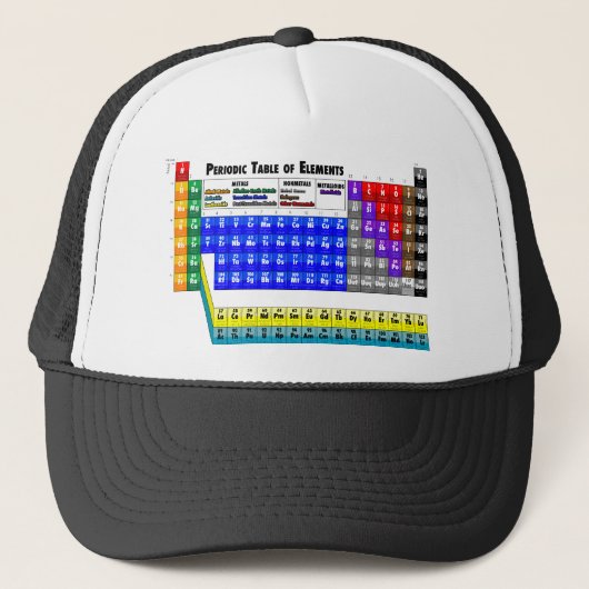 Periodieke Lijst van Elementen Trucker Pet (Voorkant)