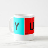 Periodieke Lijst van Elementen van de YUP Koffiemok (Voorkant links)