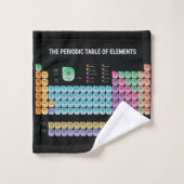Periodieke lijst van elementen werpen kussen bad handdoek (Wasdoekje)