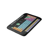 Periodieke lijst van elementen werpen kussen badmat (Gekanteld)