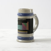 Periodieke lijst van elementen werpen kussen bierpul (Voorkant rechts)