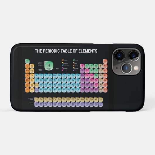 Periodieke lijst van elementen werpen kussen Case-Mate iPhone case (Achterkant (horizontaal))