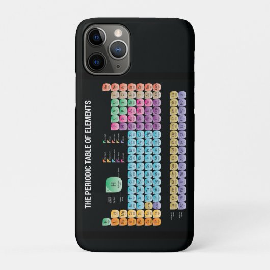 Periodieke lijst van elementen werpen kussen Case-Mate iPhone case (Achterkant)