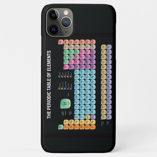 Periodieke lijst van elementen werpen kussen Case-Mate iPhone case (Achterkant)