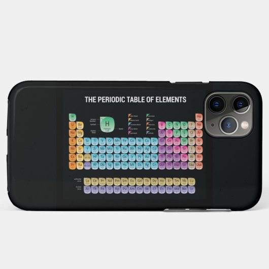 Periodieke lijst van elementen werpen kussen Case-Mate iPhone case (Achterkant (horizontaal))